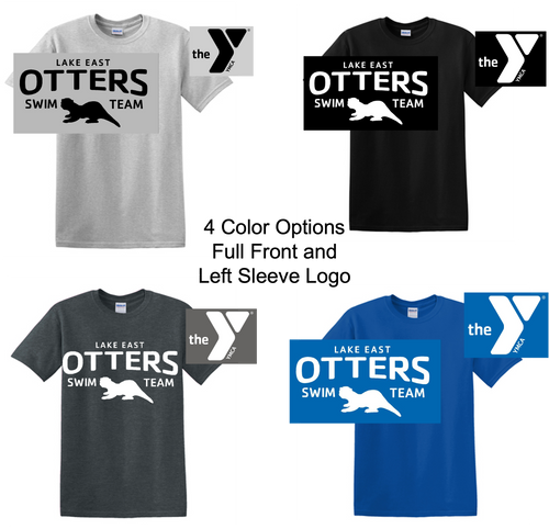 SHORT SLEEVE 100% COTTON T-SHIRT (ADULT AND YOUTH) otter