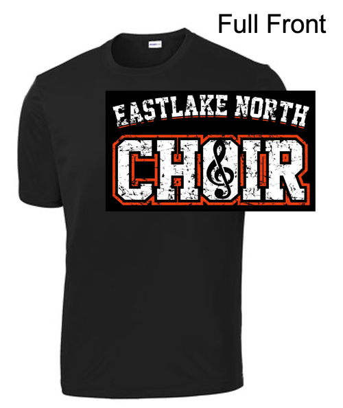 BLACK PERFORMANCE TEE - SHORT SLEEVE (ADULT AND YOUTH) northchoir