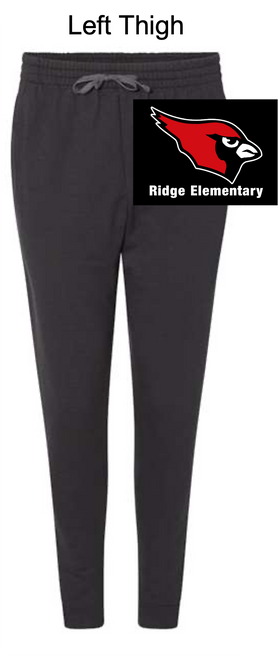 BLACK JOGGER WITH POCKET (YOUTH AND ADULT) ridgethigh