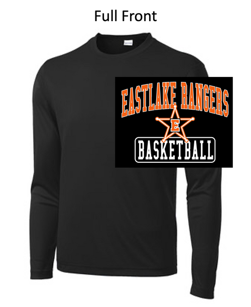 BLACK PERFORMANCE TEE - LONG SLEEVE (ADULT AND YOUTH) emsbbb