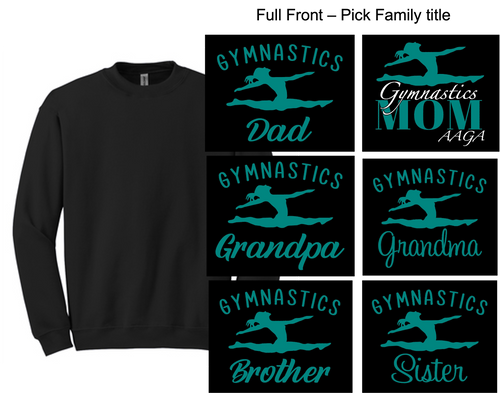 BLACK CREW SWEATSHIRT (YOUTH AND ADULT) aagboostfamily