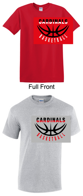 SHORT SLEEVE COTTON T-SHIRT (ADULT AND YOUTH) mhsbbball