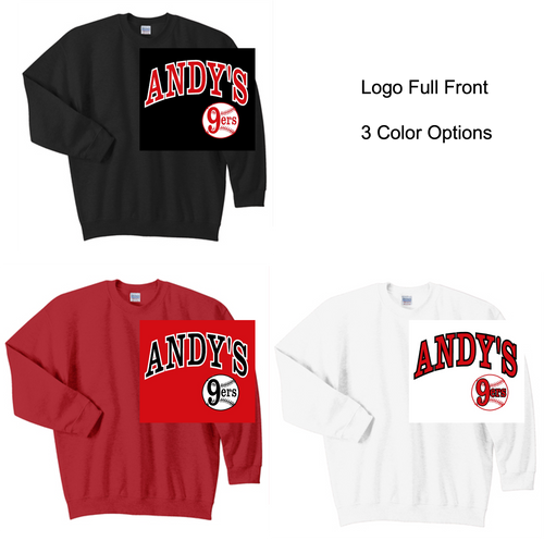 CREW SWEATSHIRT (YOUTH AND ADULT) andy9