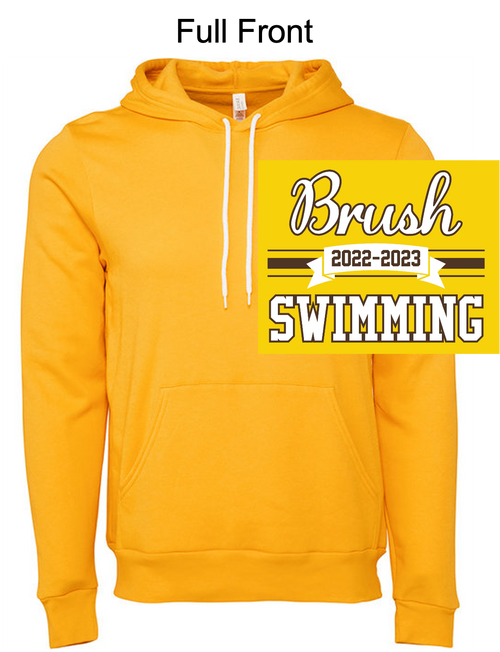 GOLD HOODED SWEATSHIRT (ADULT) arcswimyr