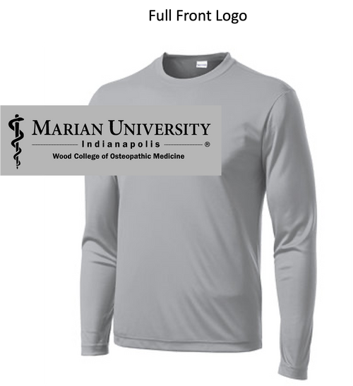 SILVER PERFORMANCE TEE - LONG SLEEVE (ADULT AND YOUTH)  marian