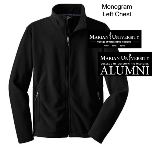 BLACK FLEECE JACKET (ADULT AND LADIES) marian