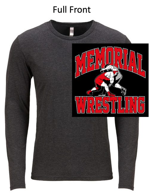 VINTAGE BLACK TRIBLEND LONG SLEEVE T-SHIRT (ADULT) memwr