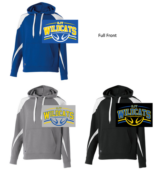 COTTON/POLYESTER FLEECE HOOIDE (YOUTH AND ADULT) sjvbasketwild