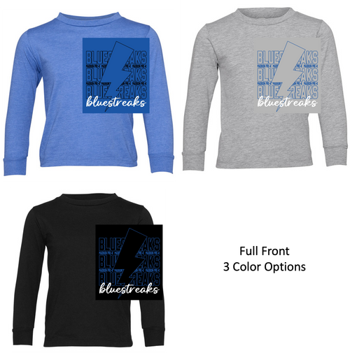 LONG SLEEVE T-SHIRT (TODDLER)  madprekbolt LONG SLEEVE T-SHIRT (TODDLER)  madprekbolt