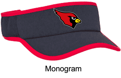 BLACK WITH RED VISOR (ONE SIZE) mhsten