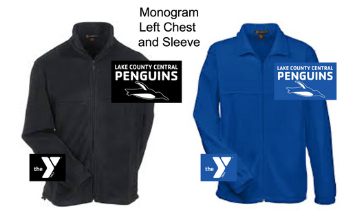 FLEECE FULL ZIPPER JACKET (ADULT,  YOUTH and LADIES) penguin