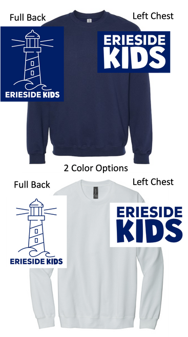 CREW SOFT STYLE FLEECE SWEATSHIRT (ADULT) eriechkidsback