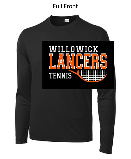 BLACK PERFORMANCE TEE - LONG SLEEVE (ADULT AND YOUTH)  lanten