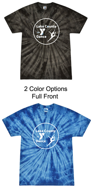 TIE DYE SHORT SLEEVE COTTON T-SHIRT (ADULT AND YOUTH) ydancegirl