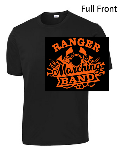 BLACK PERFORMANCE TEE - SHORT SLEEVE (ADULT AND YOUTH) northbandranger