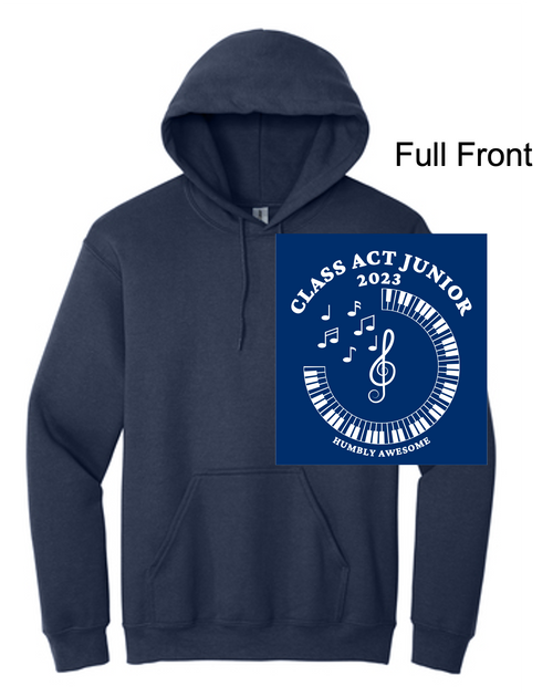 NAVY HOODED SWEATSHIRT (YOUTH AND ADULT) wgchoirjr