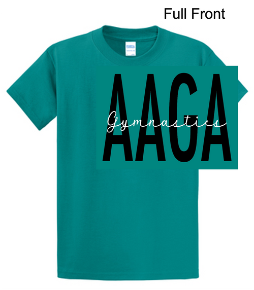 JADE GREEN SOFT COTTON SHORT SLEEVE T-SHIRT(ADULT) aagboostscript