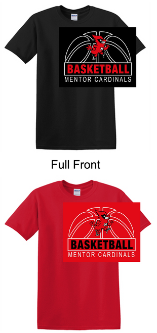 SHORT SLEEVE COTTON T-SHIRT (ADULT AND YOUTH) mhsbbballcard