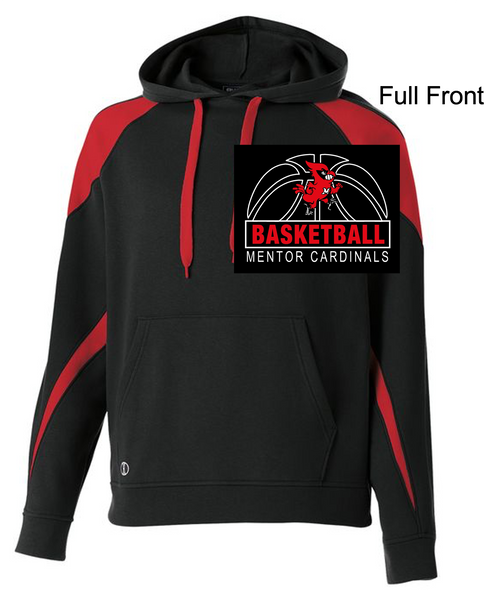 BLACK WITH RED COTTON/POLYESTER FLEECE HOOIDE (YOUTH AND ADULT) mhsbbbballcard