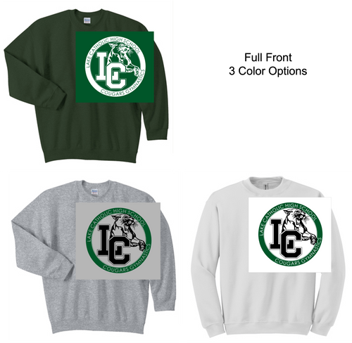CREW SWEATSHIRT (YOUTH AND ADULT)  lcgymcougar