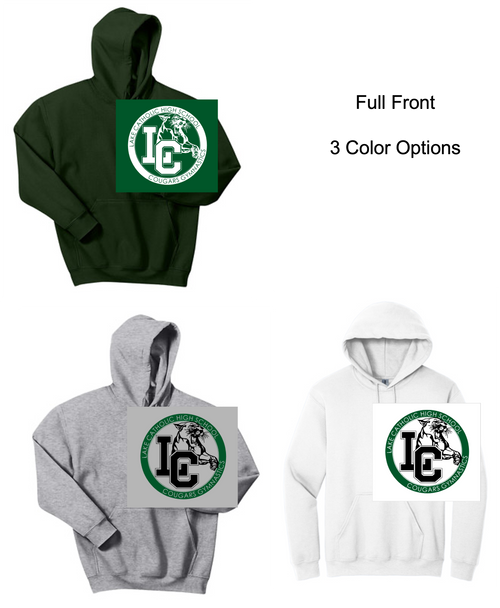 HOODED SWEATSHIRT (YOUTH AND ADULT) lcgymcougar