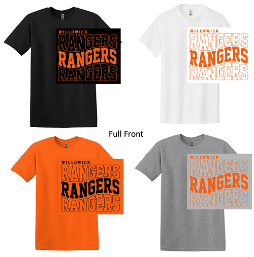 SHORT SLEEVE COTTON T-SHIRT (ADULT AND YOUTH) lanall1color