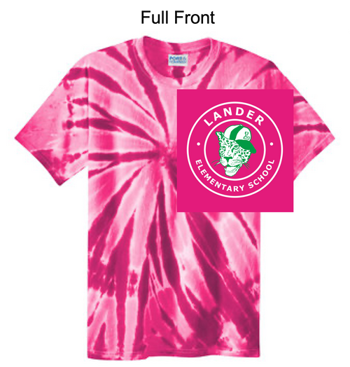 PINK TIE DYE SHORT SLEEVE COTTON T-SHIRT (ADULT AND YOUTH) landercircle