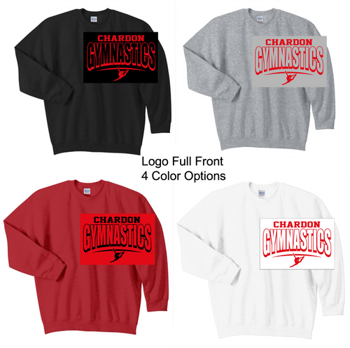CREW SWEATSHIRT (YOUTH AND ADULT) chargymnast1color