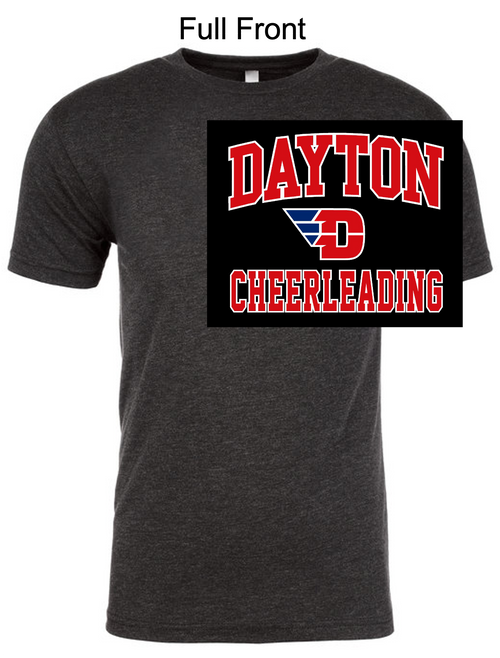BLACK SHORT SLEEVE TRIBLEND T-SHIRT (YOUTH AND ADULT) daytonchfull