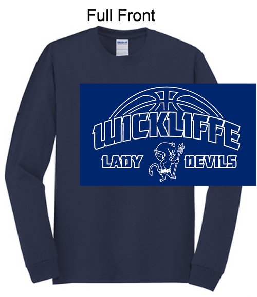 NAVY LONG SLEEVE T-SHIRT (YOUTH AND ADULT) wickgbb1color