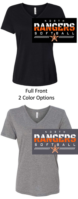 RELAXED LADIES VNECK T-SHIRT  (LADIES) northsoftnorth