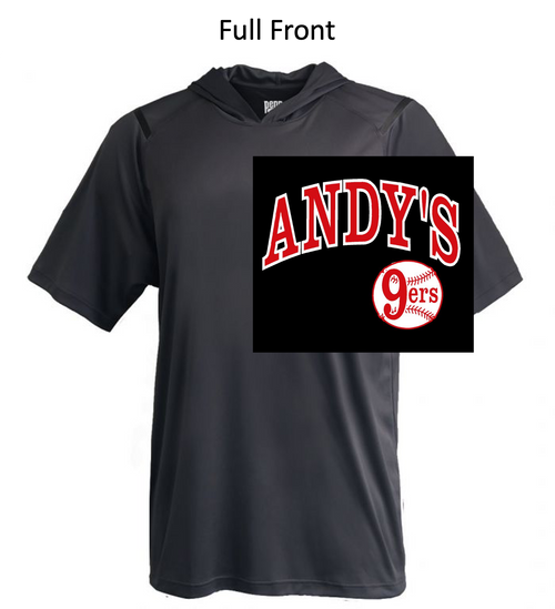 BLACK POLYESTER SHORT SLEEVE LIGHT WEIGHT (ADULT AND YOUTH) andy9