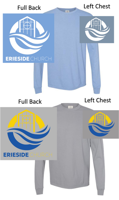 LONG SLEEVE RING SPUN T-SHIRT (ADULT) eriechlcback