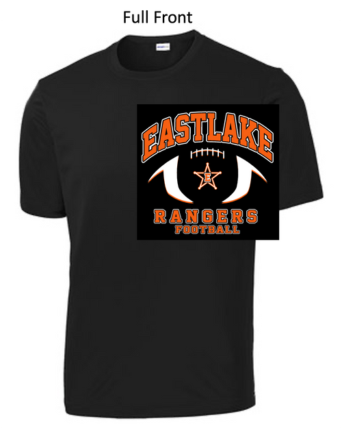 BLACK PERFORMANCE TEE - SHORT SLEEVE (ADULT AND YOUTH) emsfb
