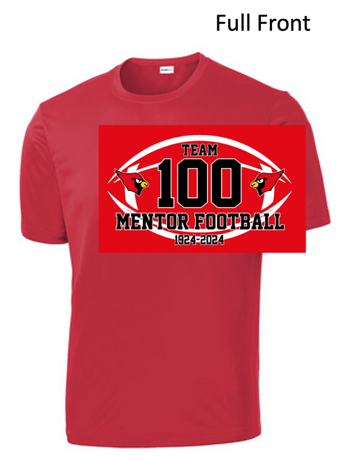 RED PERFORMANCE TEE - SHORT SLEEVE (ADULT AND YOUTH) memfbteam