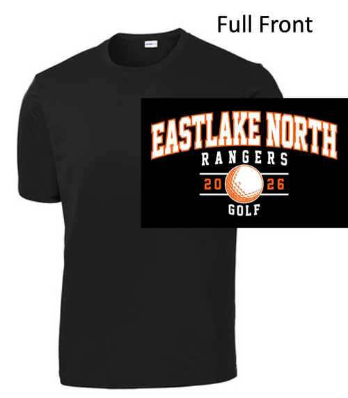 BLACK PERFORMANCE TEE - SHORT SLEEVE (ADULT AND YOUTH) northgolf