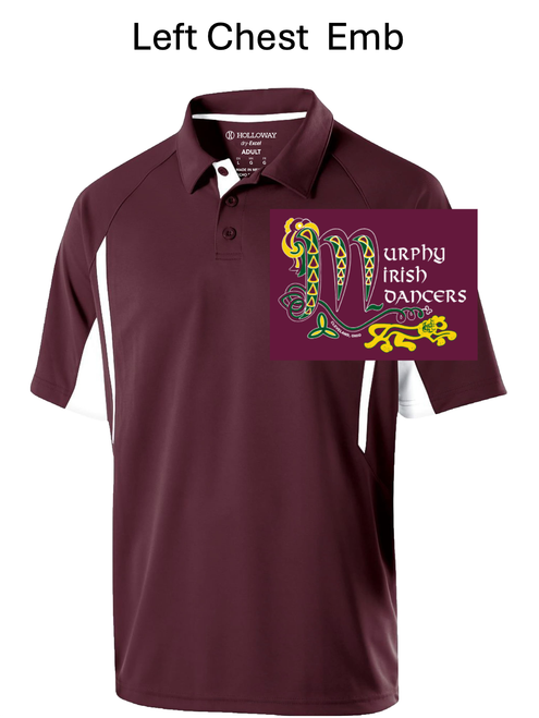 MAROON POLYESTER POLO (ADULT) murphymono