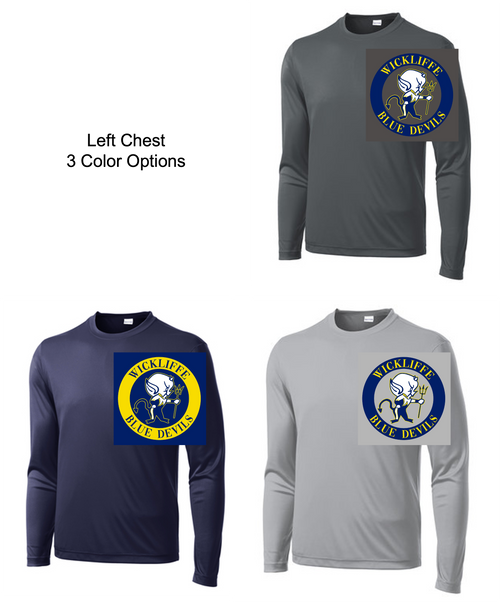 PERFORMANCE TEE - LONG SLEEVE (ADULT AND YOUTH) wickband1lc