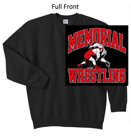 BLACK CREW SWEATSHIRT (YOUTH AND ADULT) memwr