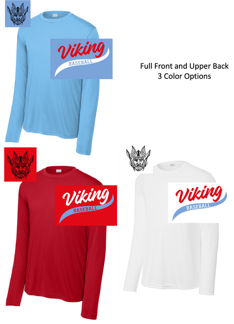 PERFORMANCE TEE - LONG SLEEVE (ADULT AND YOUTH) vasjbasescript