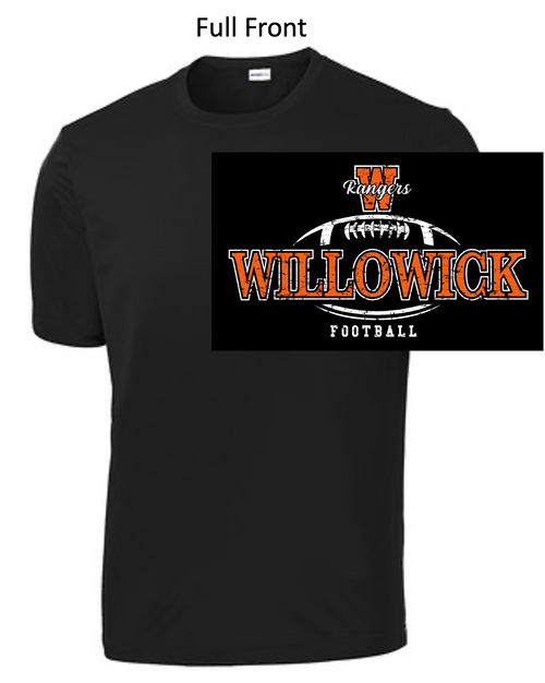 BLACK PERFORMANCE TEE - SHORT SLEEVE (ADULT AND YOUTH) lanxc