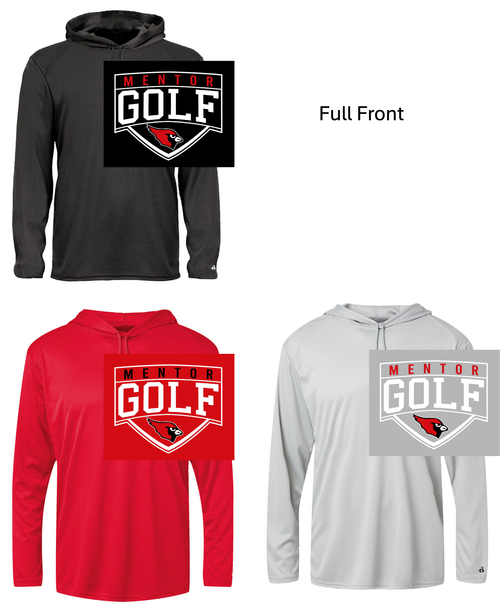 LIGHTWEIGHT POLYESTER LONG SLEEVE HOODED TEE (YOUTH AND ADULT) mhsgolf