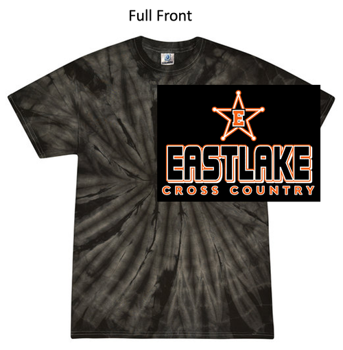 BLACK TIE DYE SHORT SLEEVE COTTON T-SHIRT (ADULT AND YOUTH) emsxc