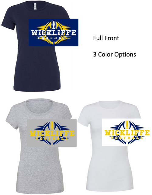 LADIES COTTON TSHIRT  (LADIES) wickfbball