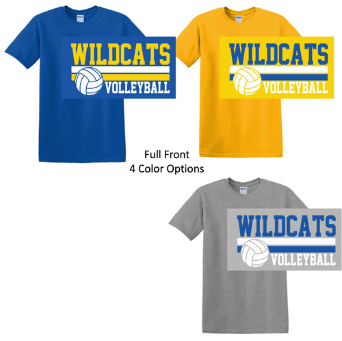 SHORT SLEEVE COTTON T-SHIRT (ADULT AND YOUTH) sjvvolball