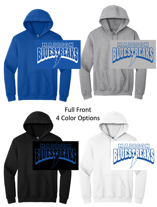 HOODED SWEATSHIRT (YOUTH AND ADULT) madielemblue