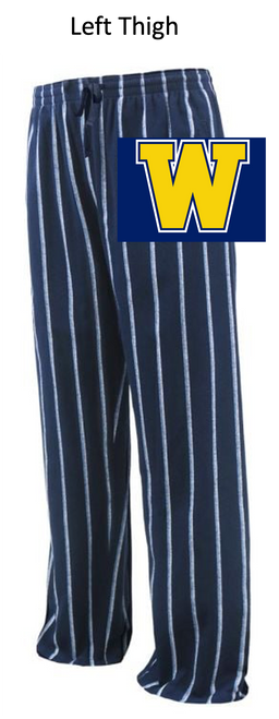 NAVY WITH WHITE FLANNEL (YOUTH AND ADULT) wickbbbthighw