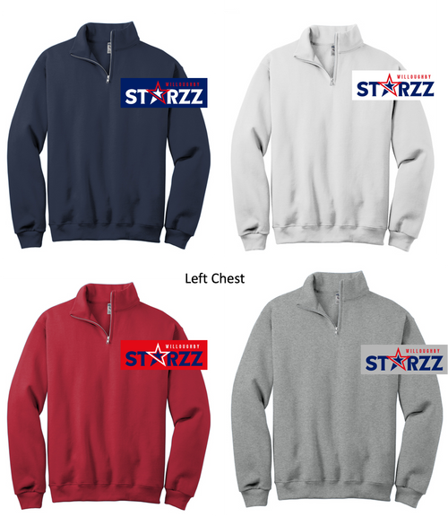 COTTON/POLYESTER 1/4 ZIPPER (ADULT) starzzlc