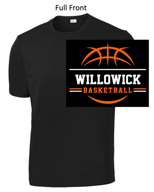 BLACK PERFORMANCE TEE - SHORT SLEEVE (ADULT AND YOUTH) langbb