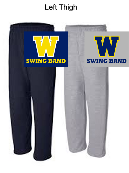 OPEN BOTTOM SWEATPANTS WITH POCKET (YOUTH AND ADULT) wickband3thighband